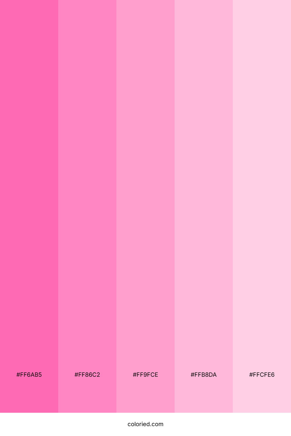 Bubblegum Pink Color Palette