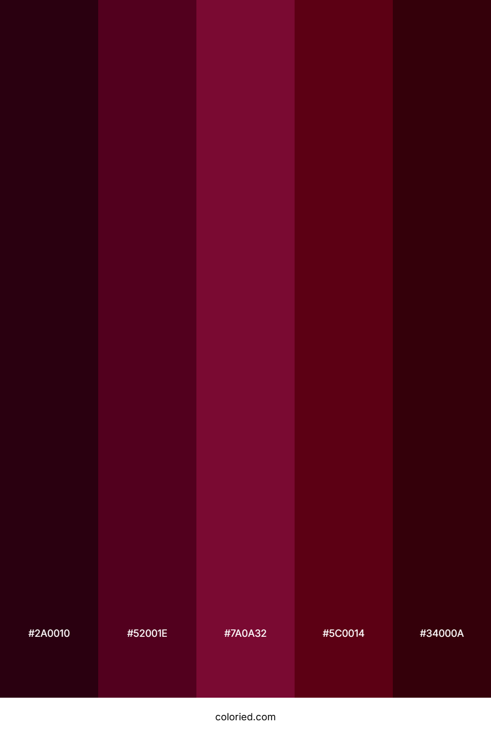 Burgundy and Maroon Color Palette