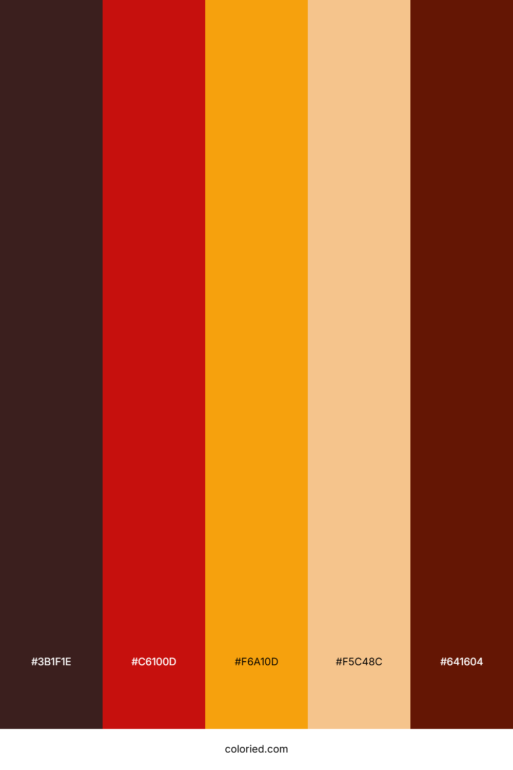 Burgundy and Pumpkin Color Palette