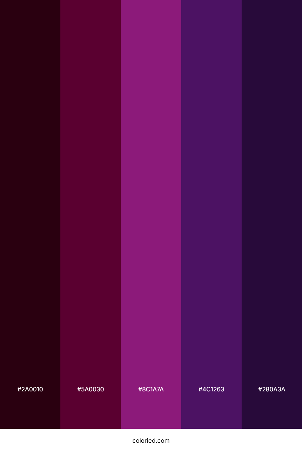 Burgundy and Purple Color Palette