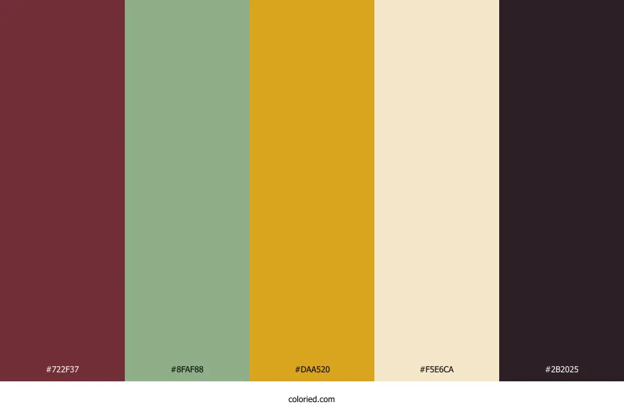 Burgundy Wedding Color Palette