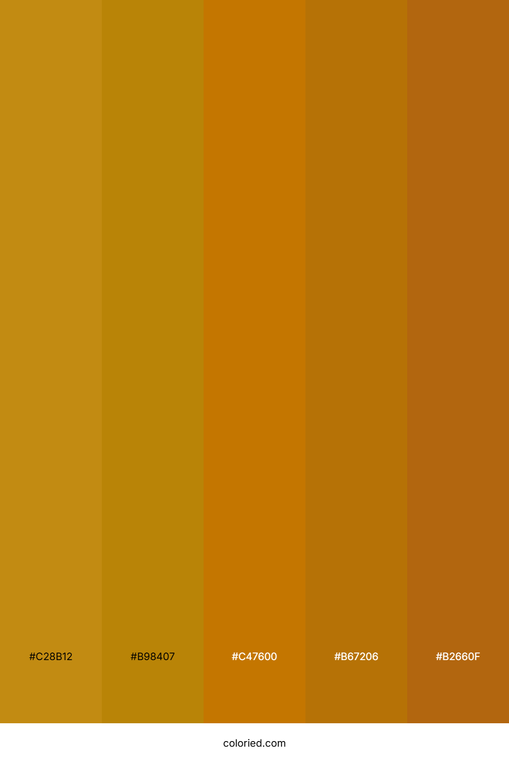 Burnt Amber and Goldenrod Color Palette