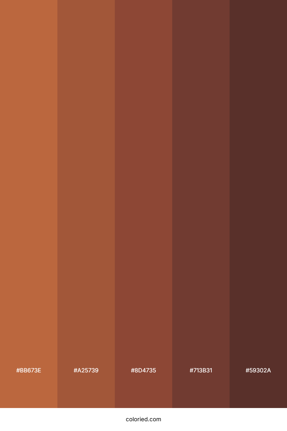 Burnt Copper and Deep Auburn Color Palette