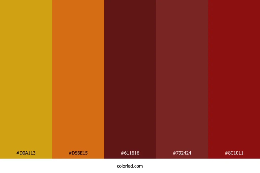 Burnt Ember Tomb Color Palette
