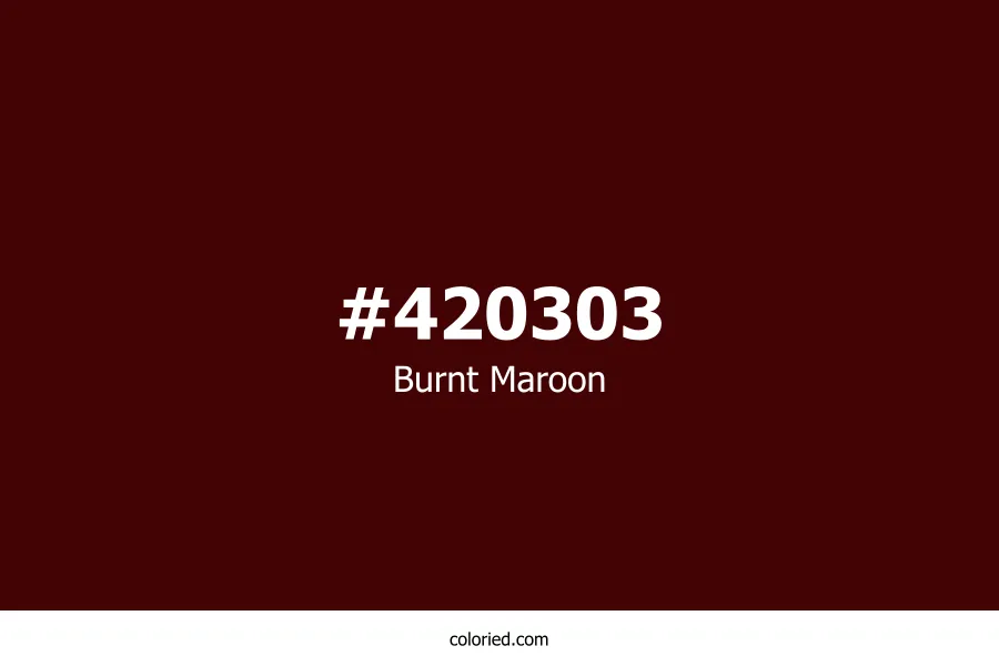 Burnt Maroon Color