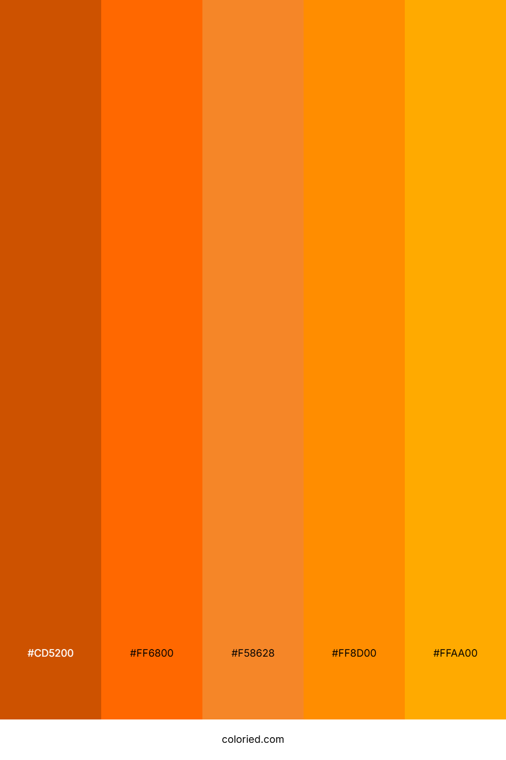 Burnt Orange and Tangerine Color Palette