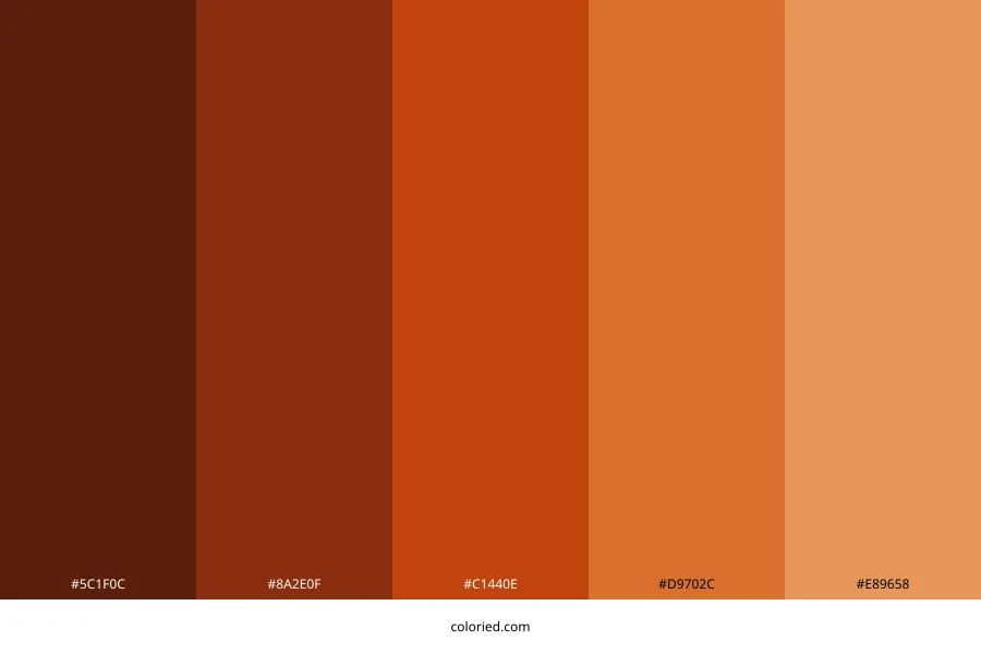 Burnt Orange Color Palette