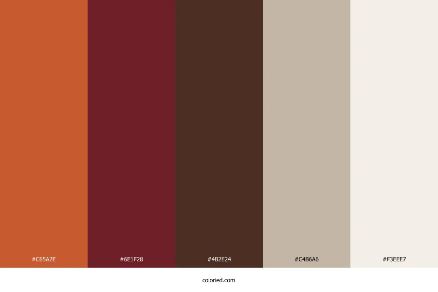 Burnt Orange Wedding Color Palette