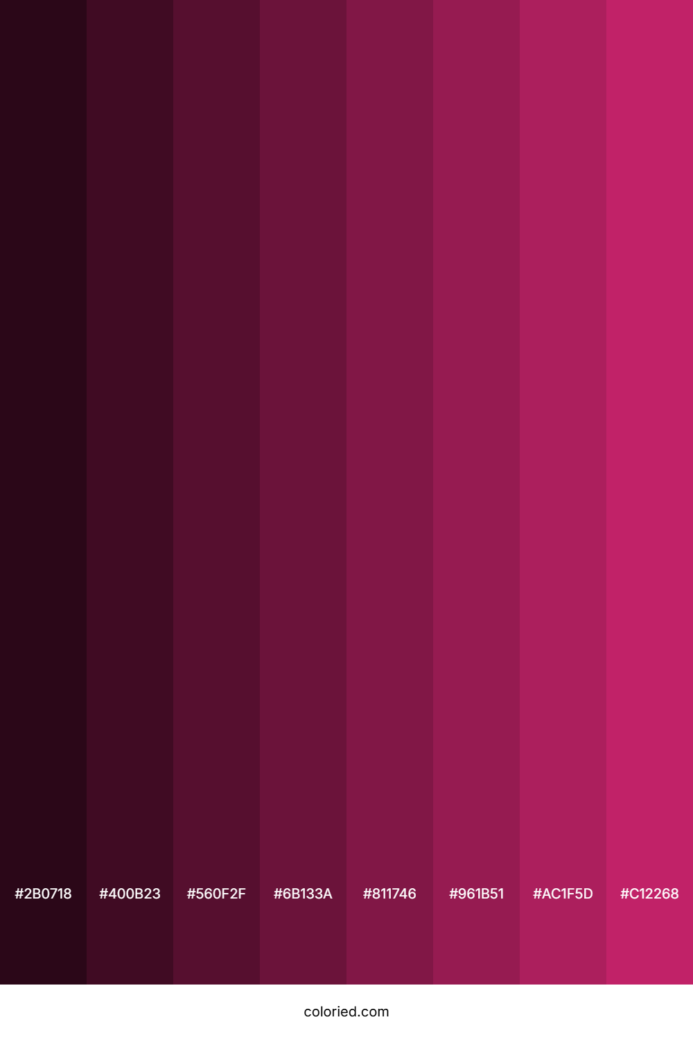 Burnt Pink Color Shades