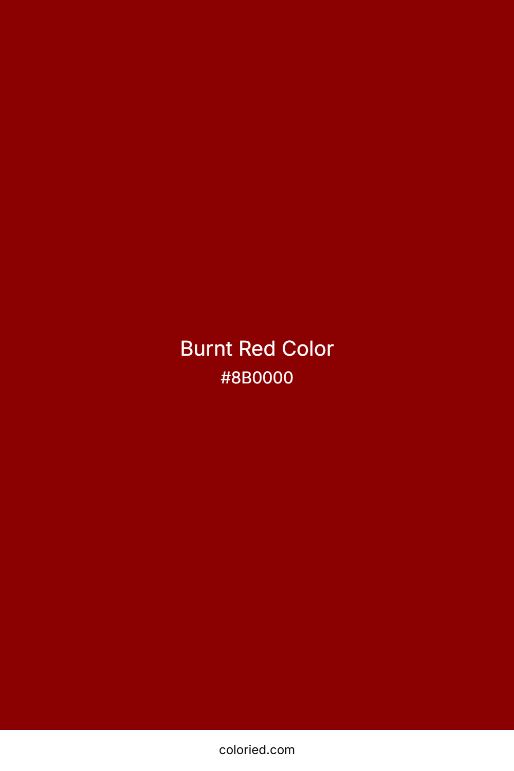 Burnt Red Color