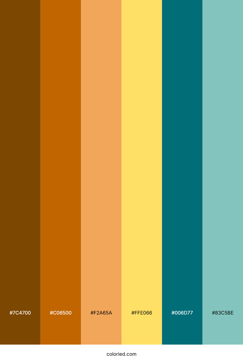 Burnt Sienna Citrus Color Palette