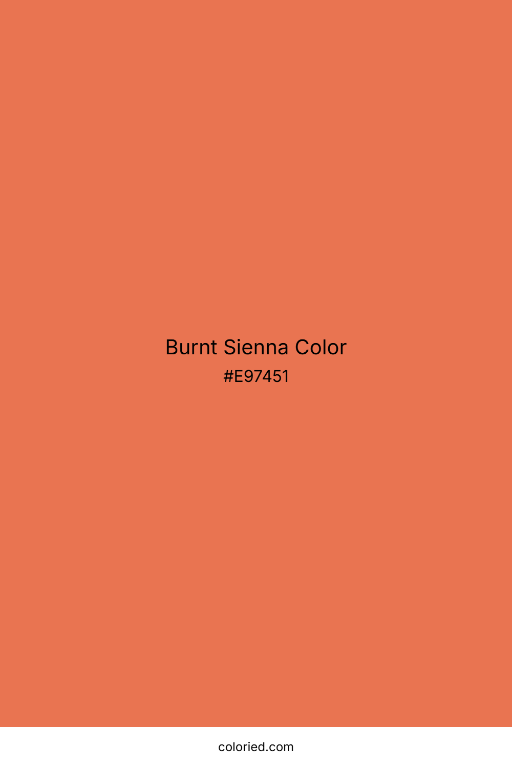 Burnt Sienna Color