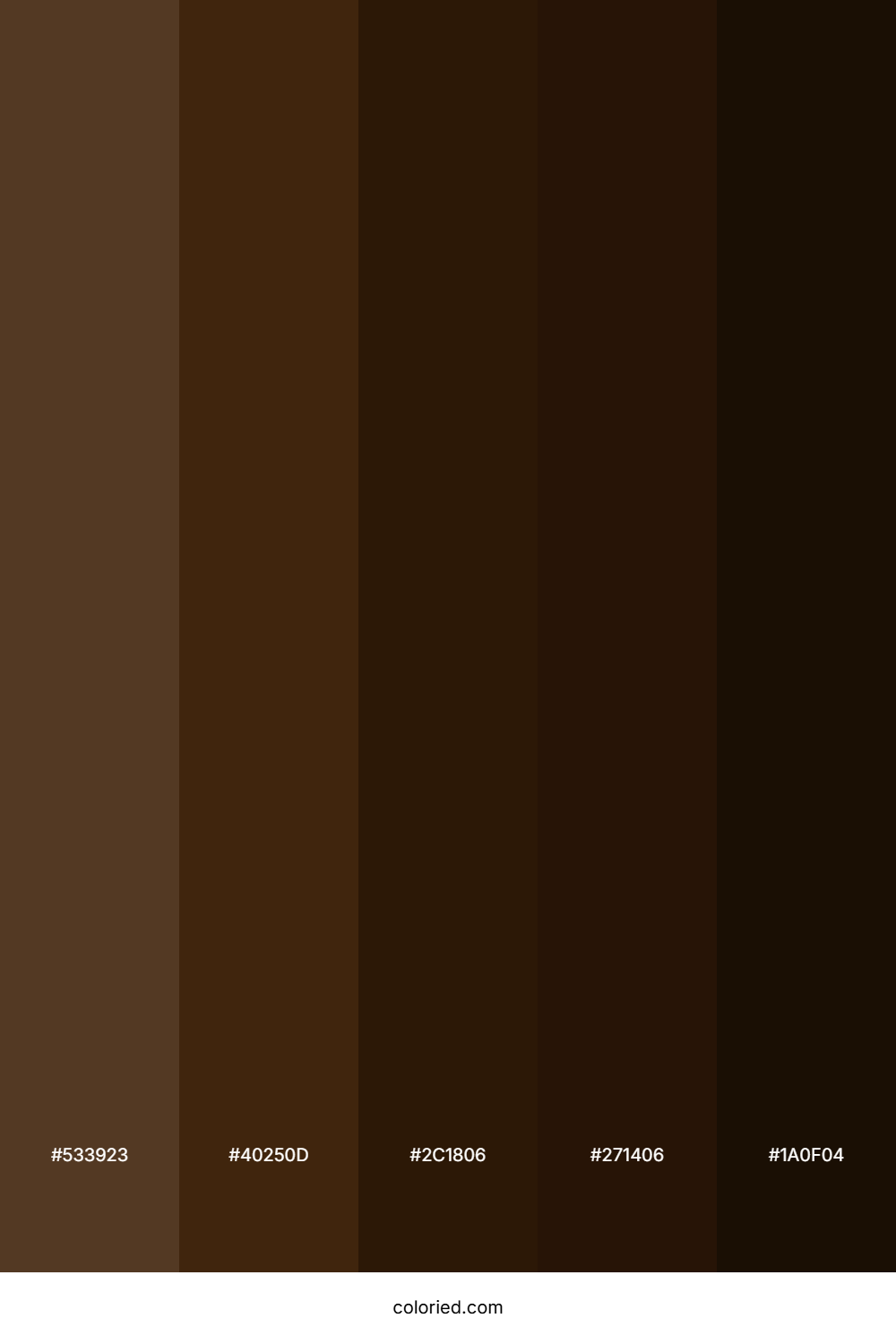 Burnt Sienna Woods Palette