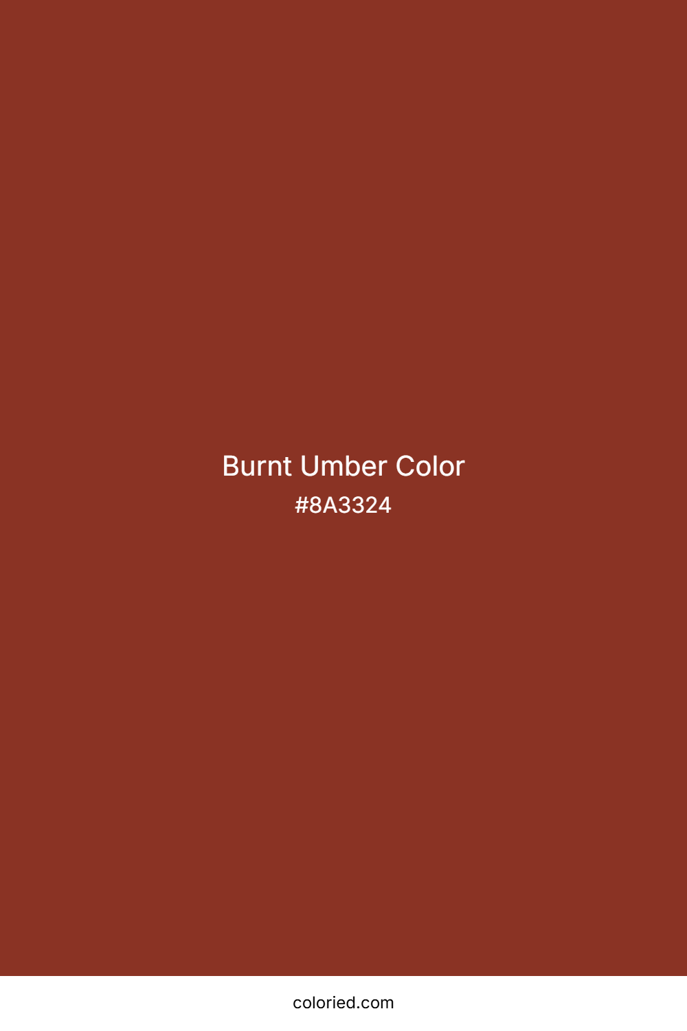 Burnt Umber Color
