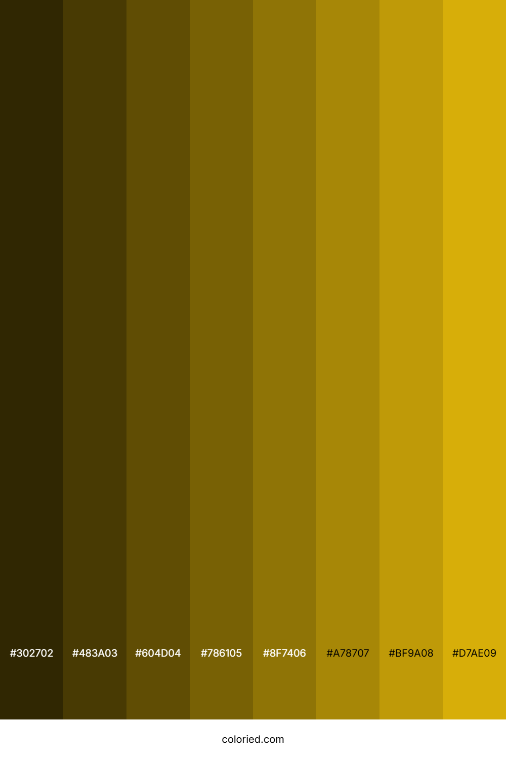 Burnt Yellow Color Shades
