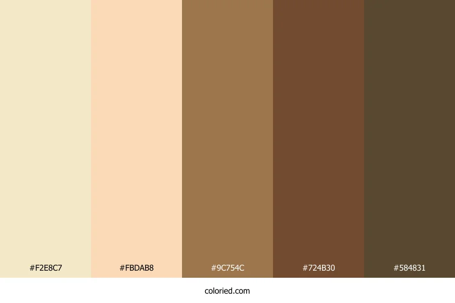 Butter Almond Dream Color Palette