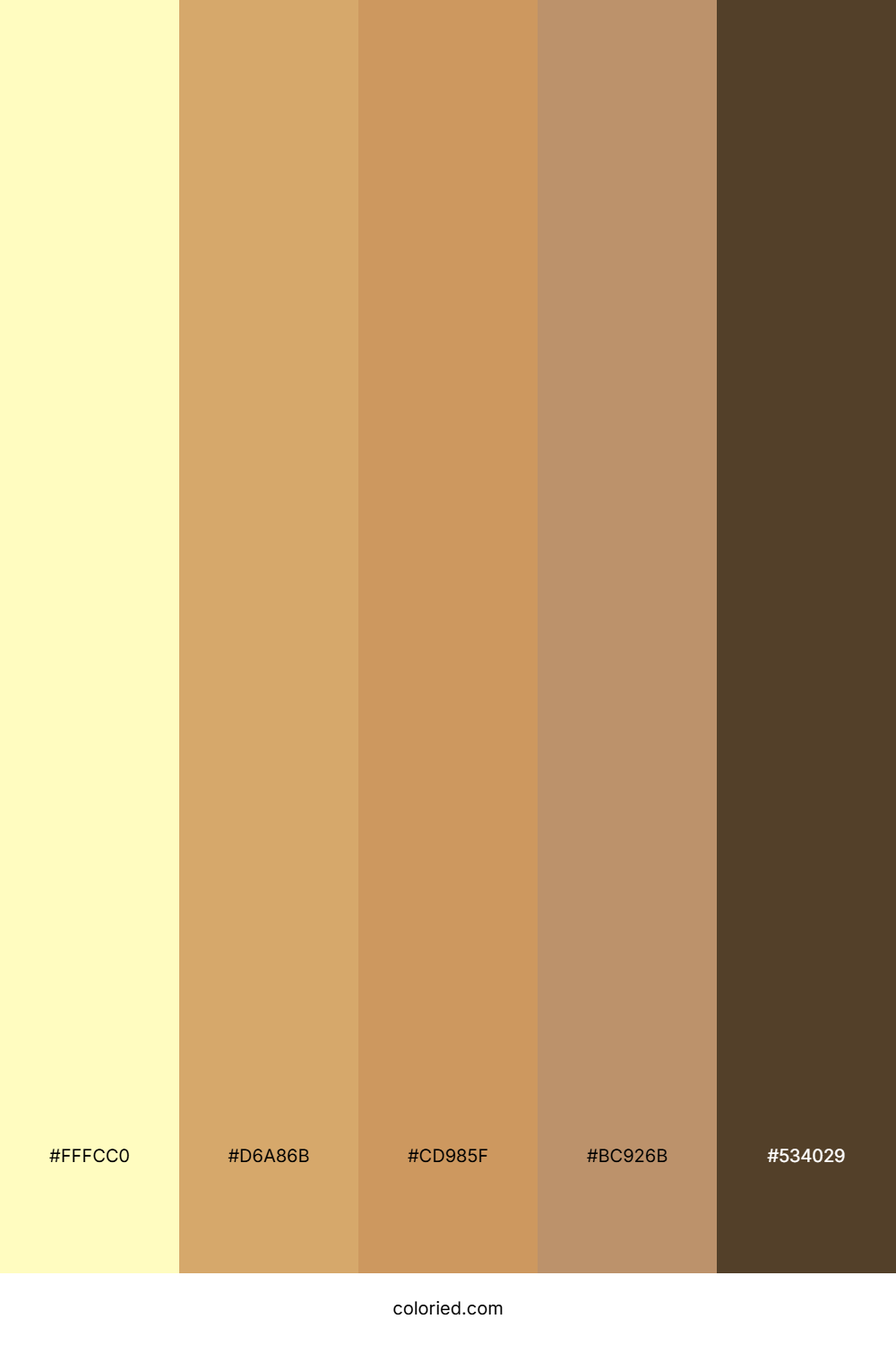 Butter and Cinnamon Color Palette