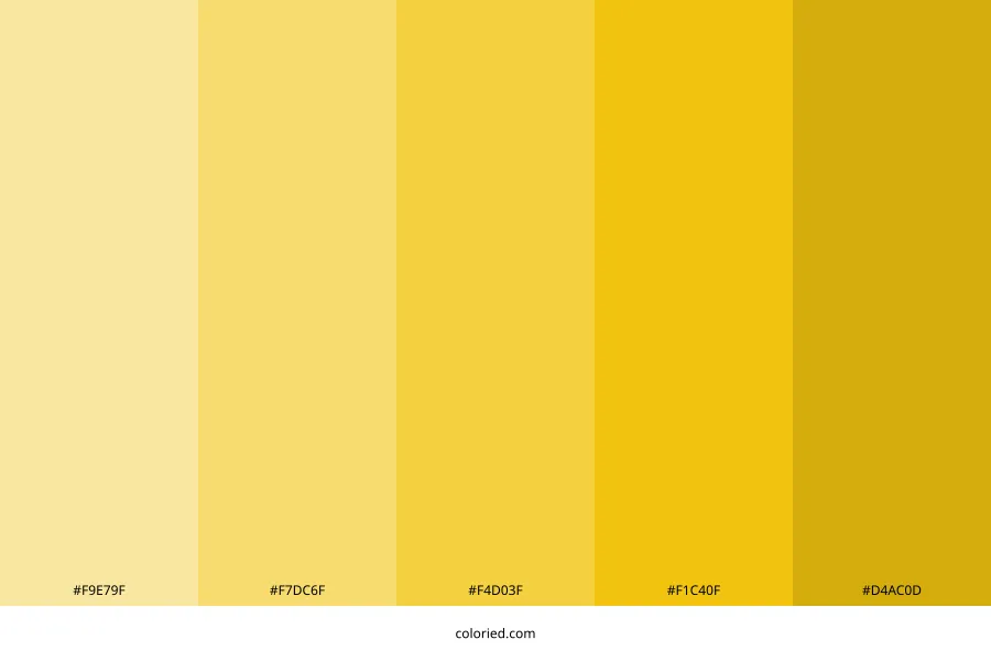 Butter Yellow Color Palette