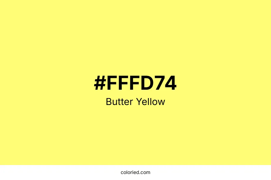 Butter Yellow Color Hex Code