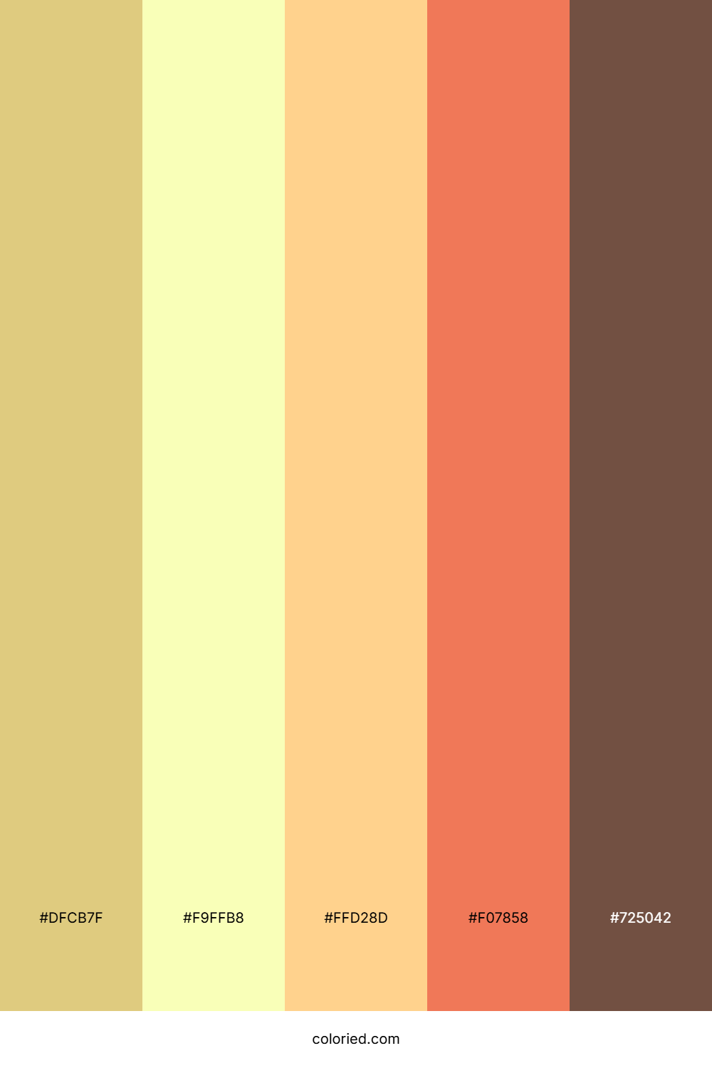 Butterscotch Cream Puff Color Palette