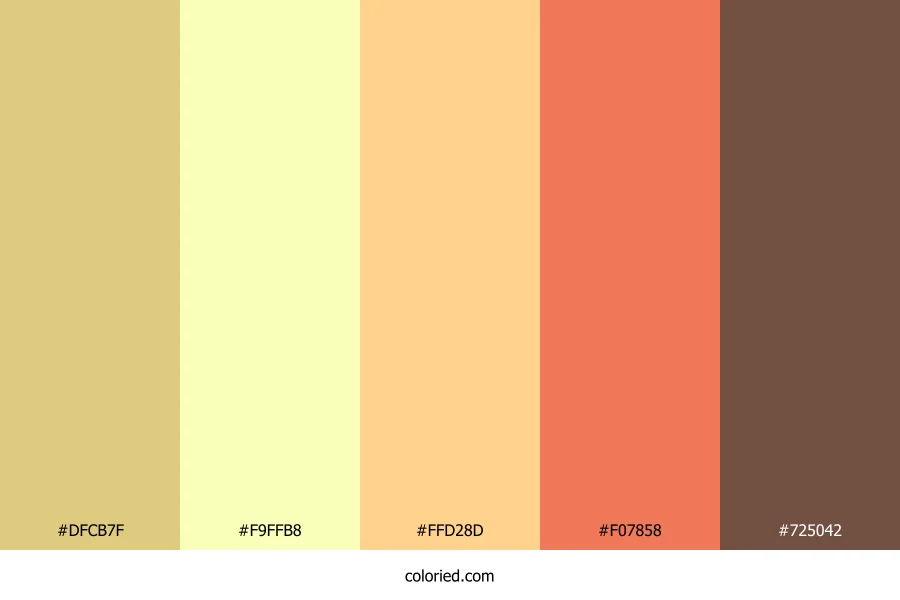 Butterscotch Cream Puff Color Palette