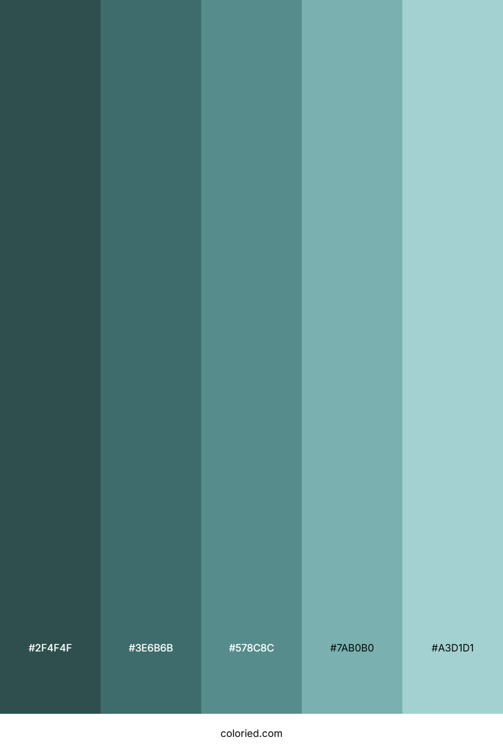 Cadet Blue Shades Color Palette