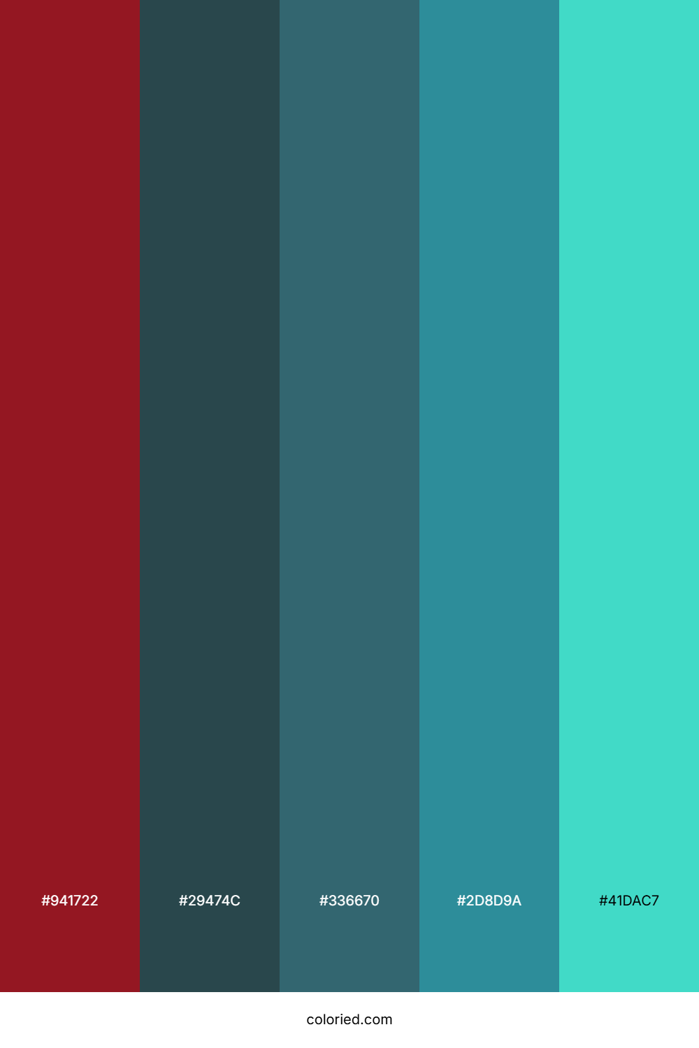 Candy Apple Christmas Palette