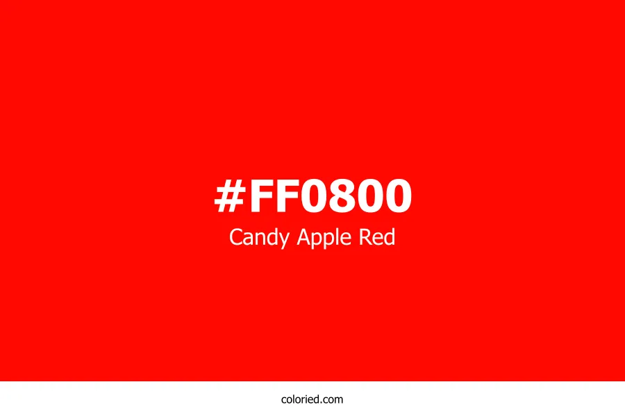 Candy Apple Red Color Hex Code