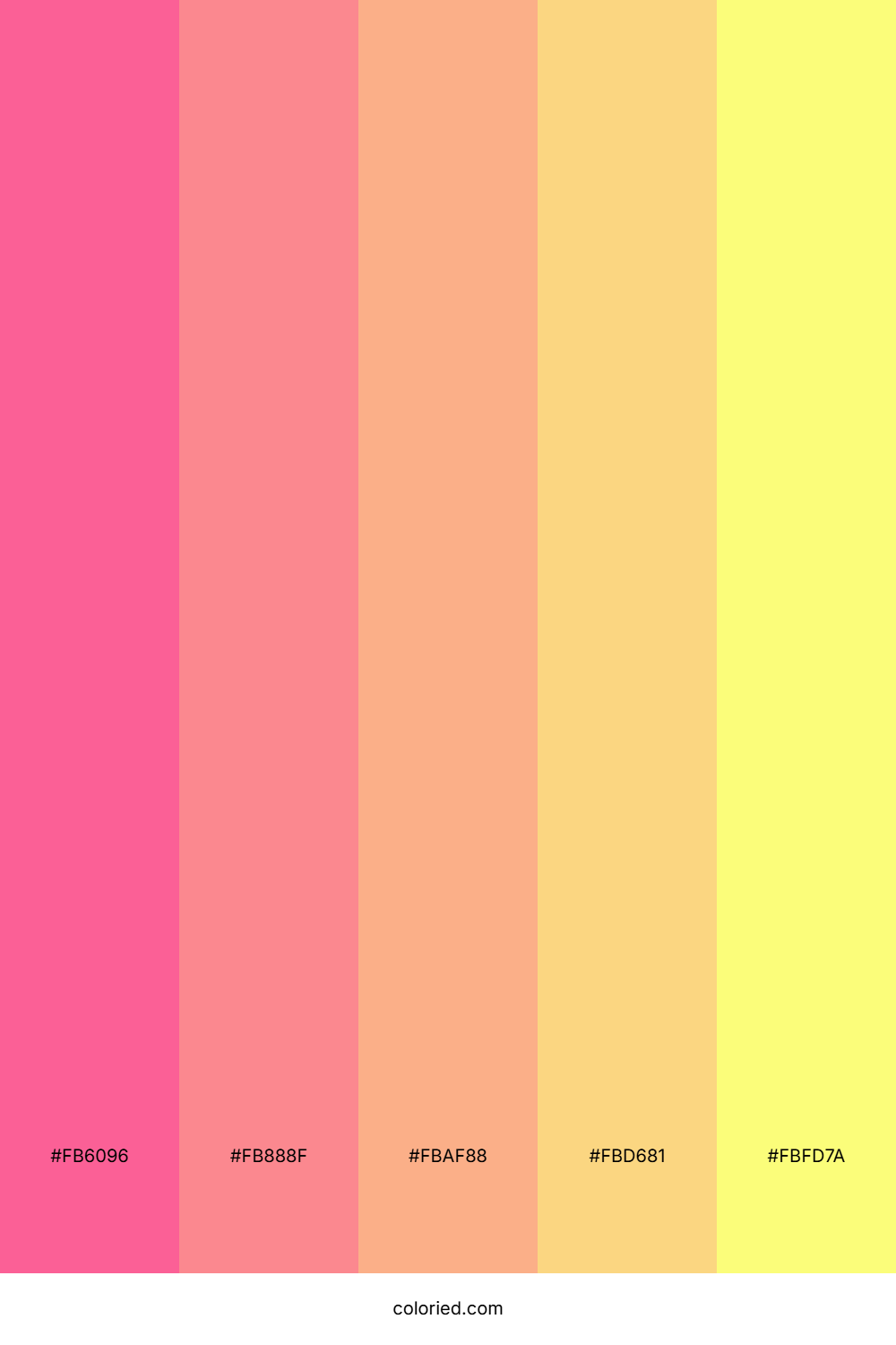 Candy Coral Sunshine Color Palette