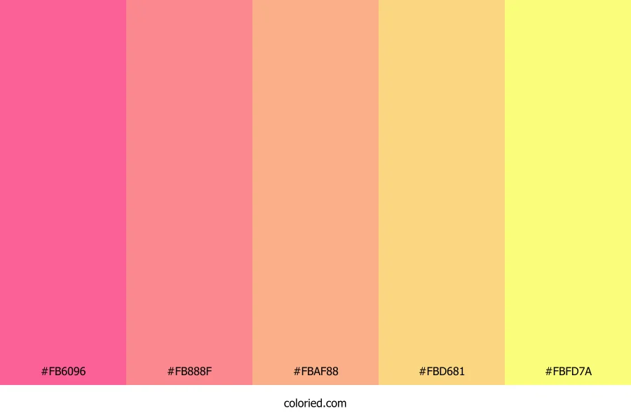 Candy Coral Sunshine Color Palette