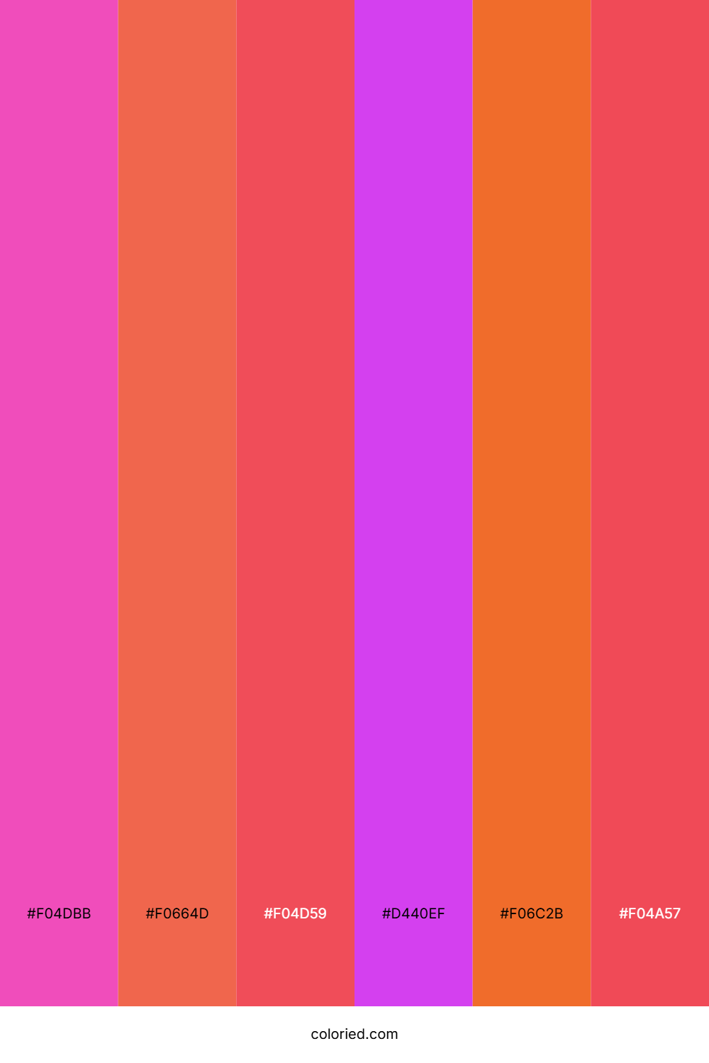 Candy Floss Sunset Color Palette