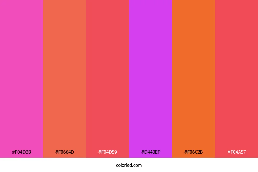 Candy Floss Sunset Color Palette
