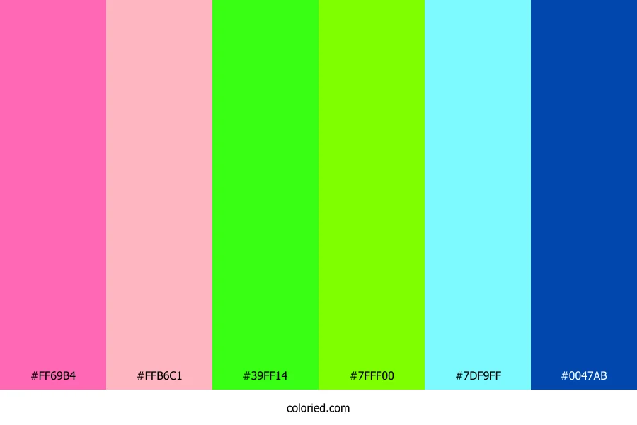 Candy Lime Ocean Color Palette