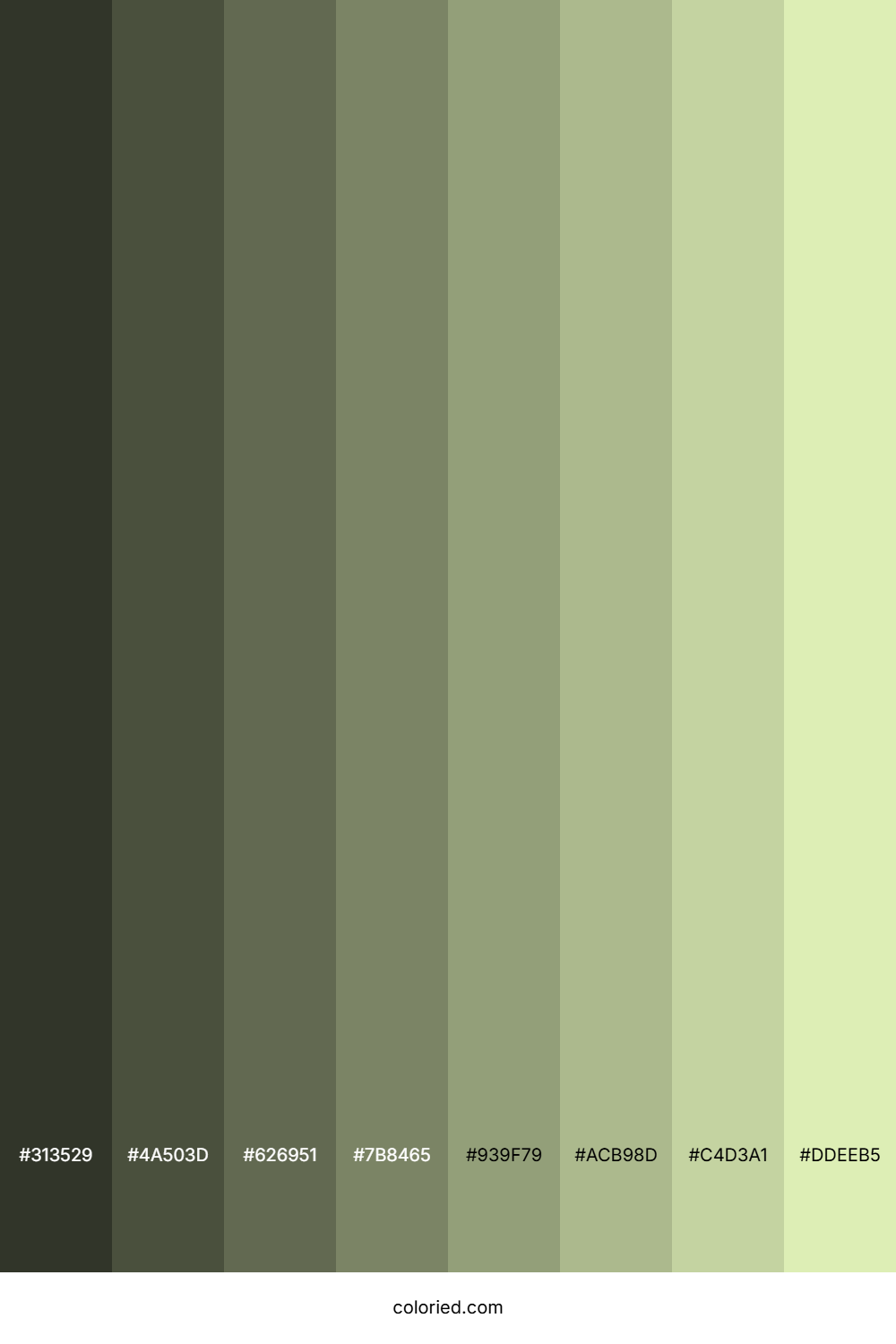 Caper Color Shades