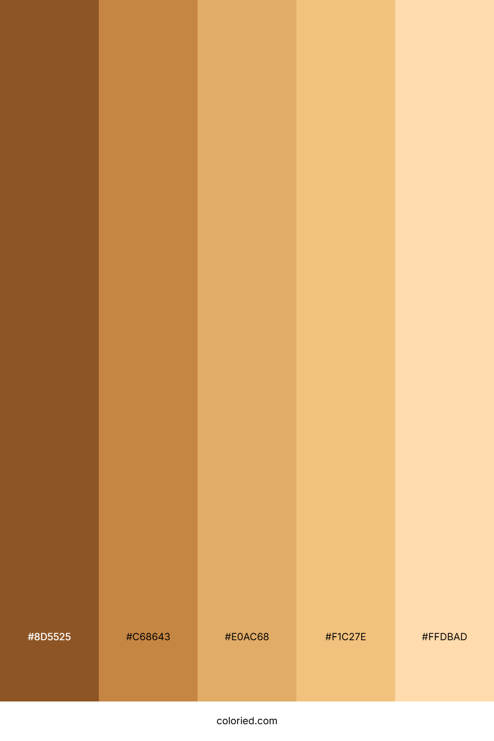 Caramel Cream Glow Color Palette