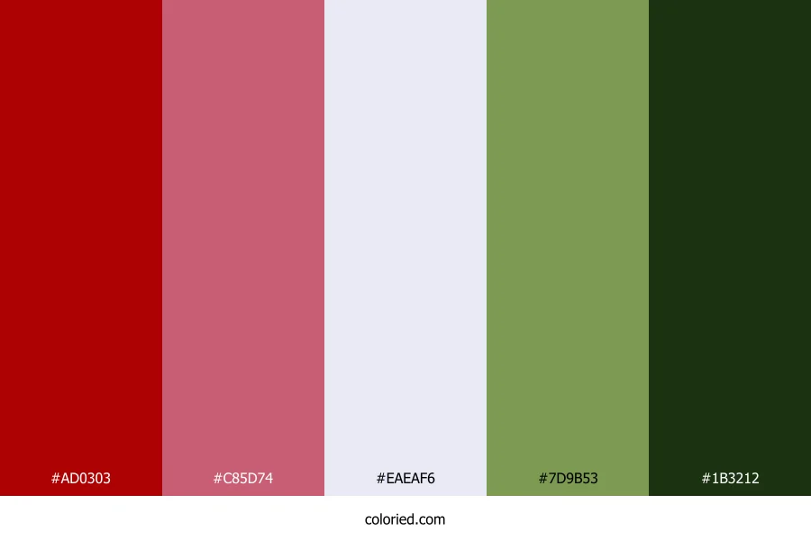 Cardinal Sage Dreams Color Palette
