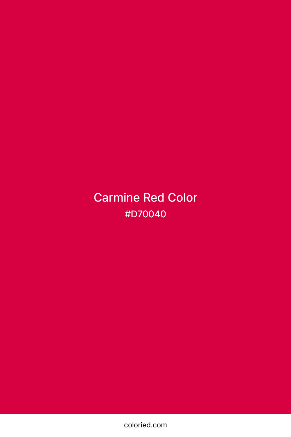 Carmine Red Color