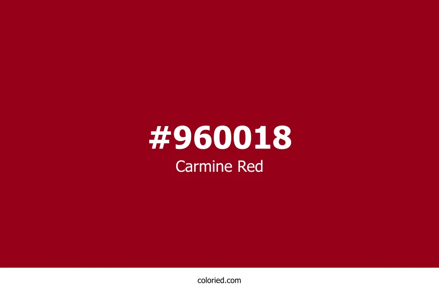 Carmine Red Color Hex Code