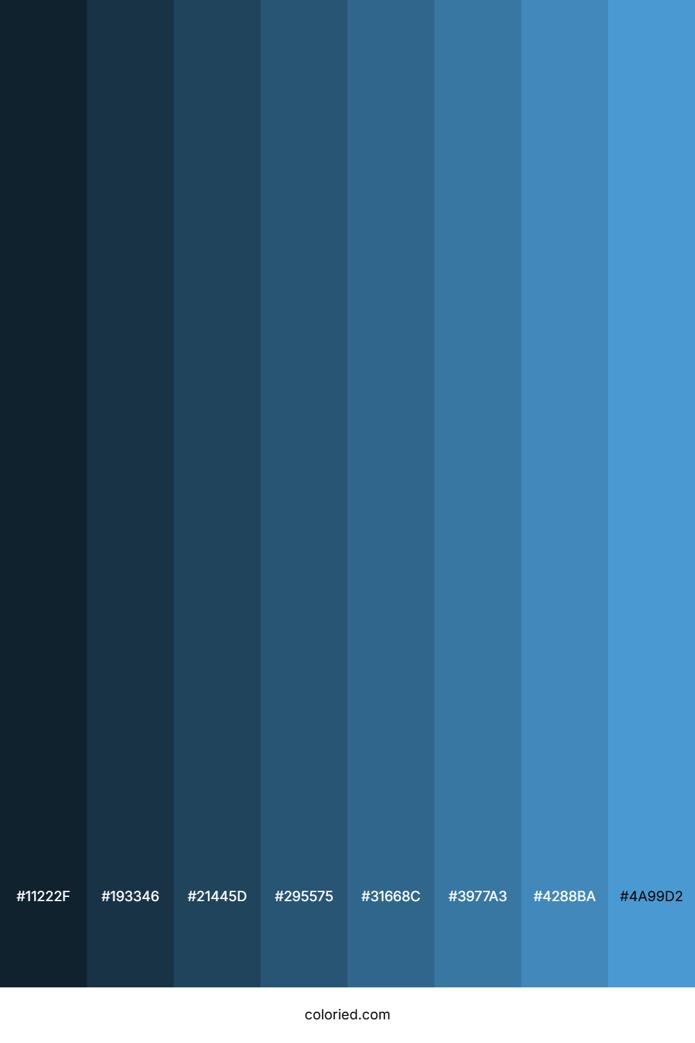 Celestial Blue Color Shades