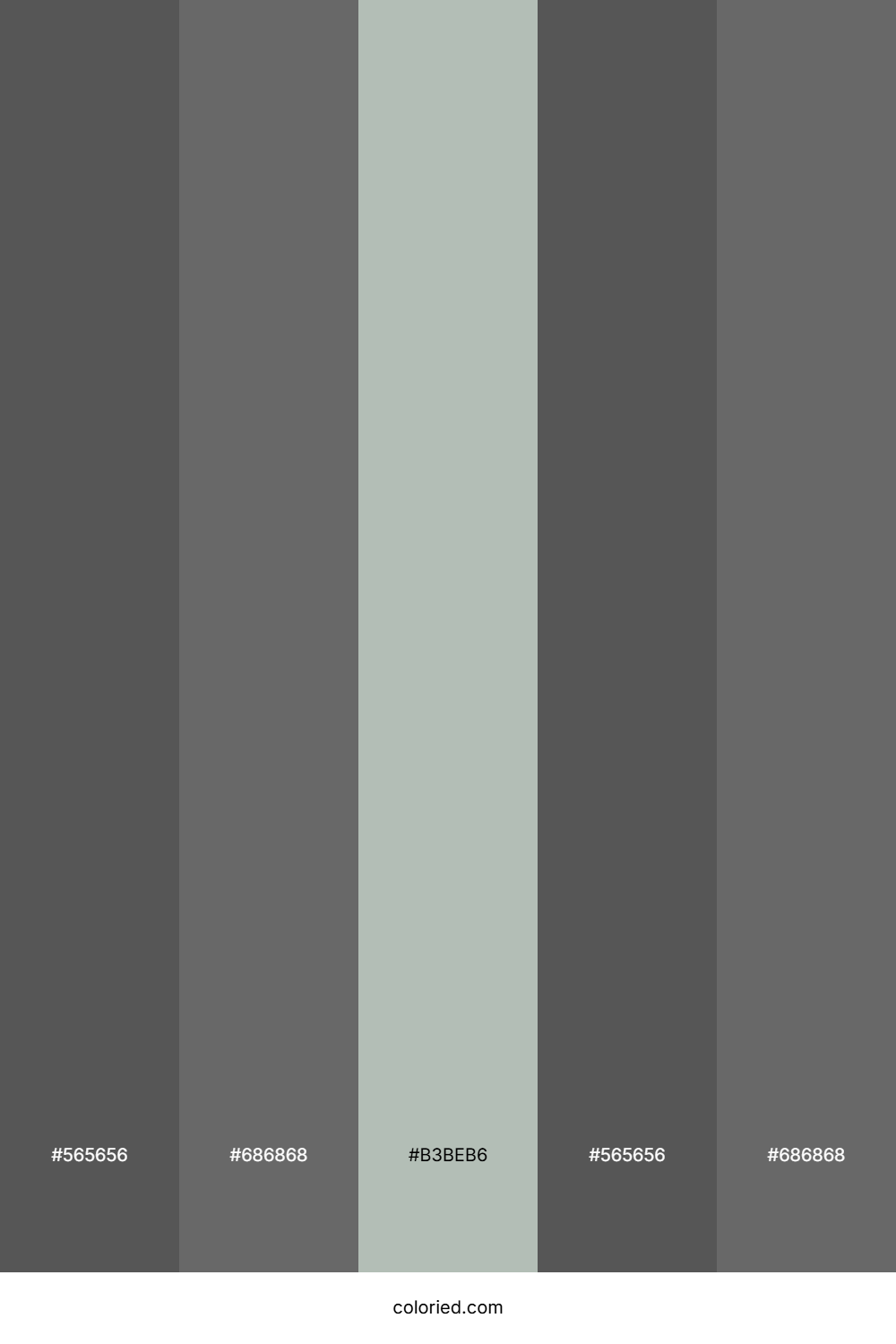 Cement Gray And Medium Gray Color Palette