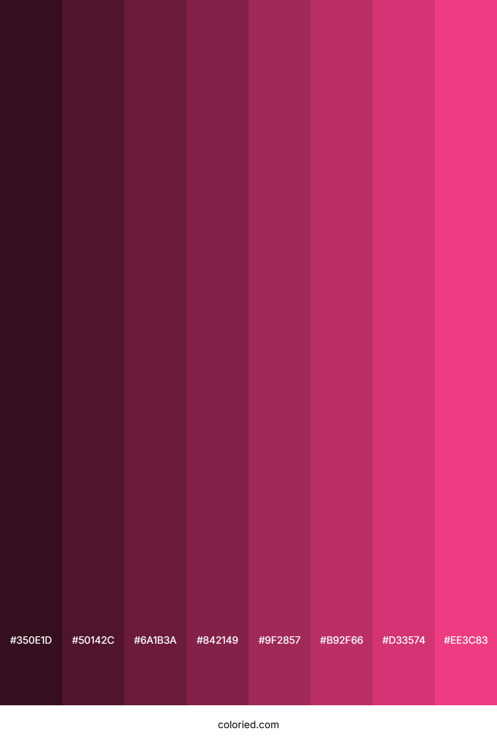 Cerise Pink Color Shades