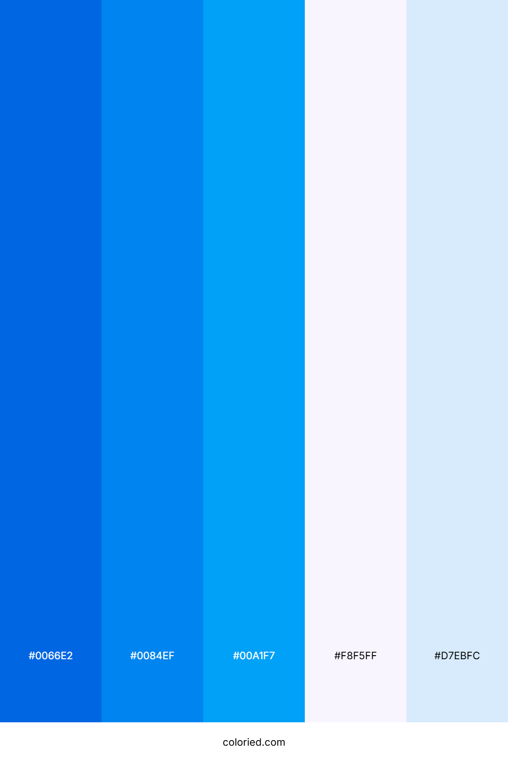 Cerulean Cloud Drift Color Palette
