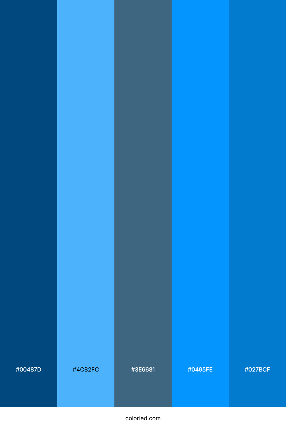 Cerulean Coastline Blue Color Palette