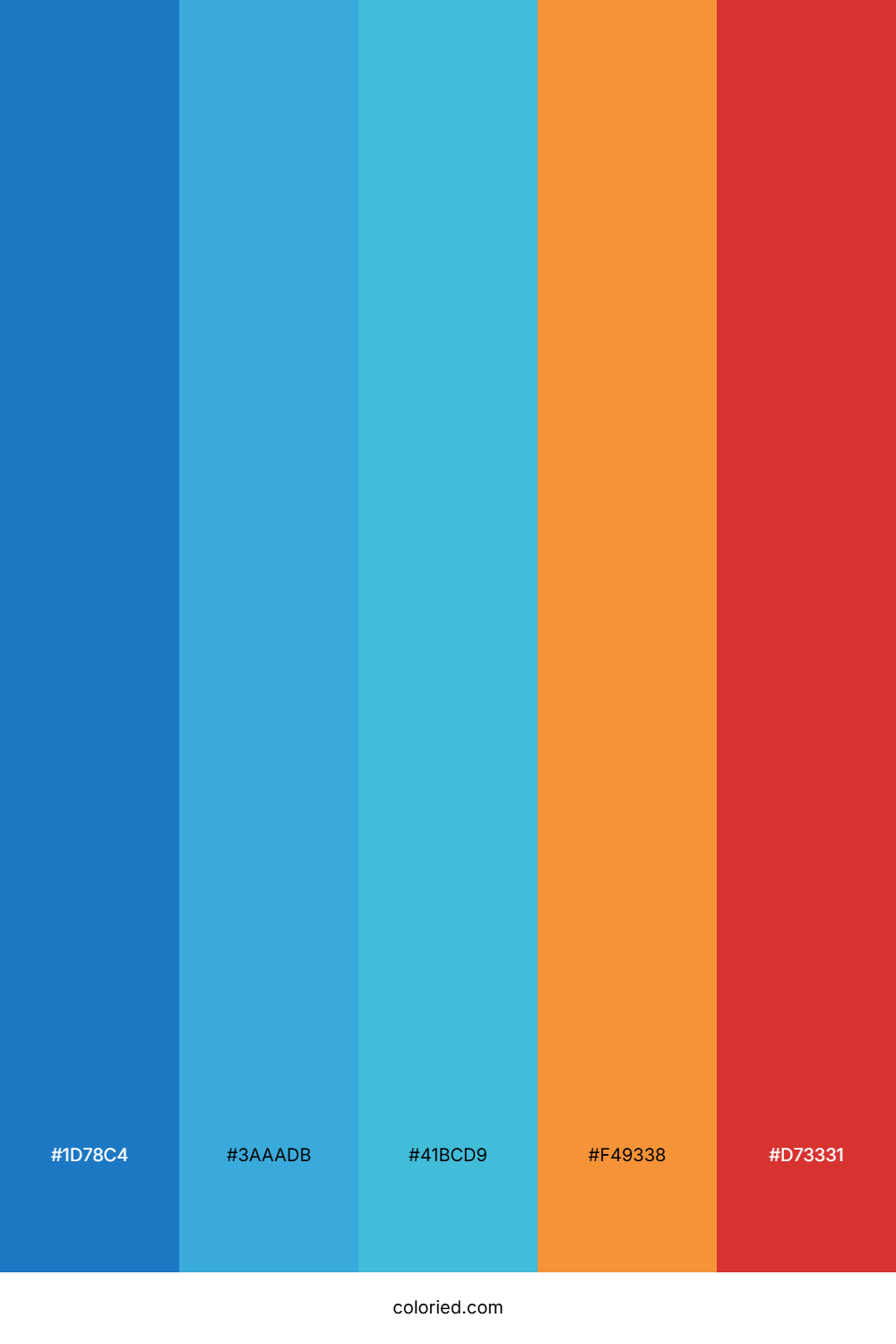 Cerulean Flame Breeze Color Palette