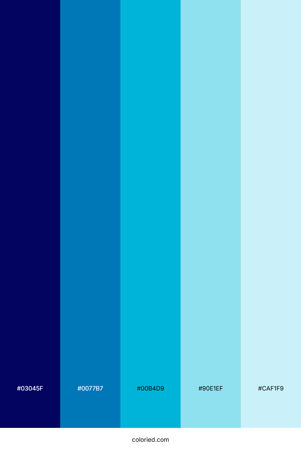 Cerulean Sky Mist Color Palette