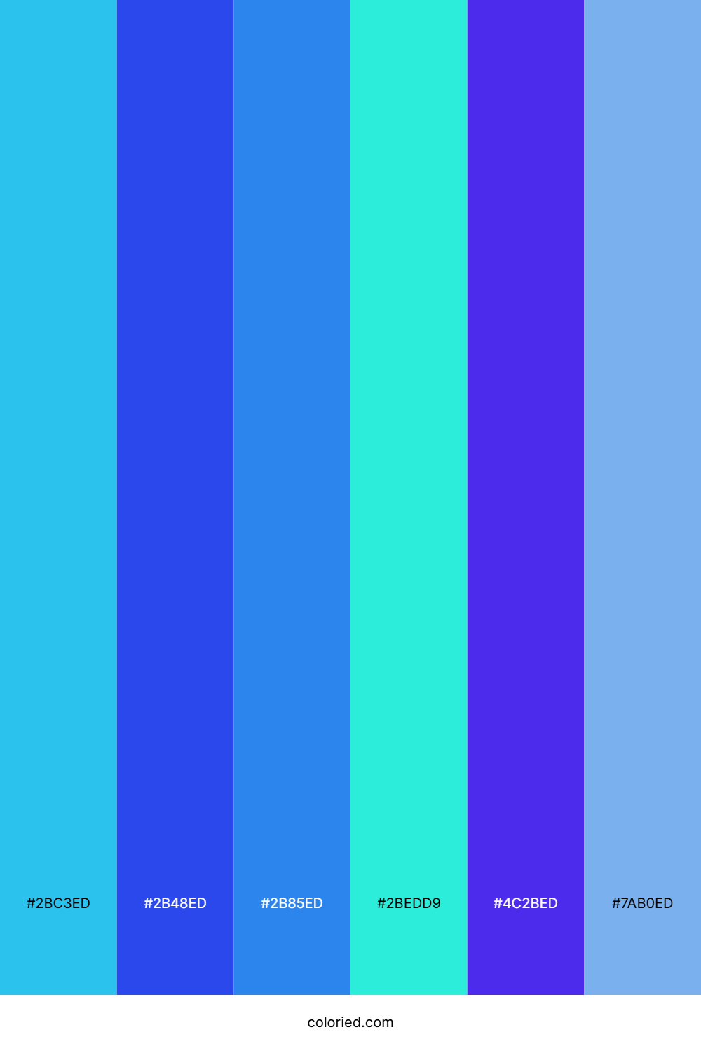 Cerulean Sky Stream Palette