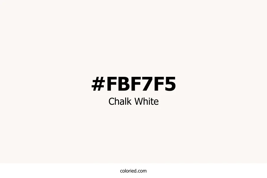 Chalk White Color