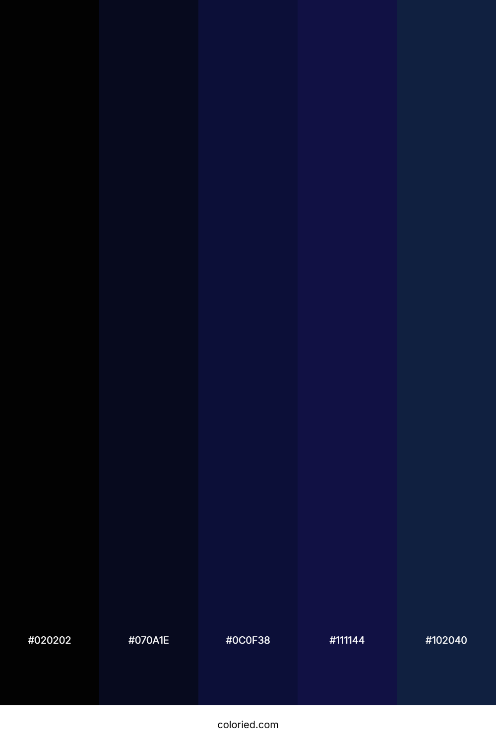 Charcoal and Navy Color Palette