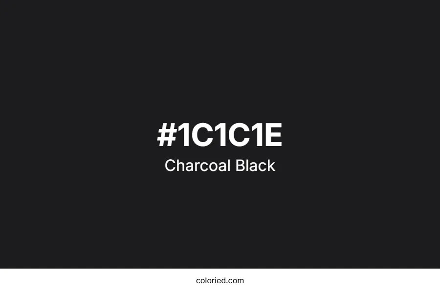 Charcoal Black Color Hex Code
