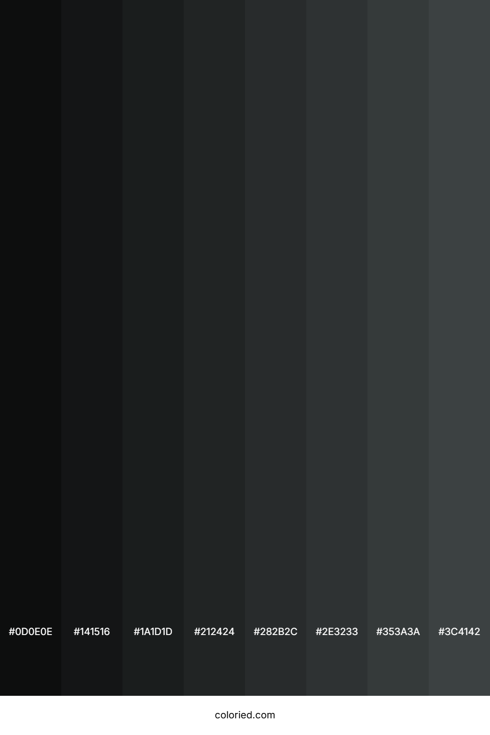 Charcoal Grey Color Shades